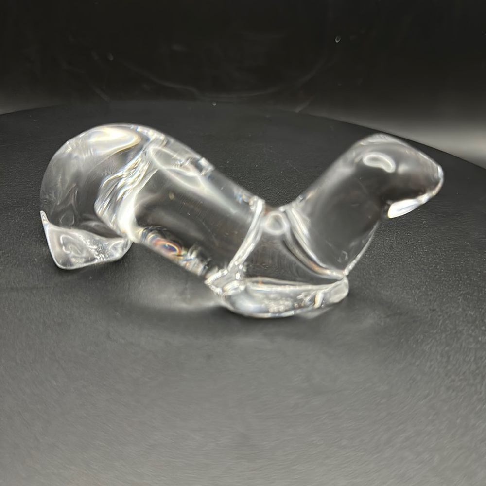 Crysta/Murano Glass sea otter (flaw) 4”